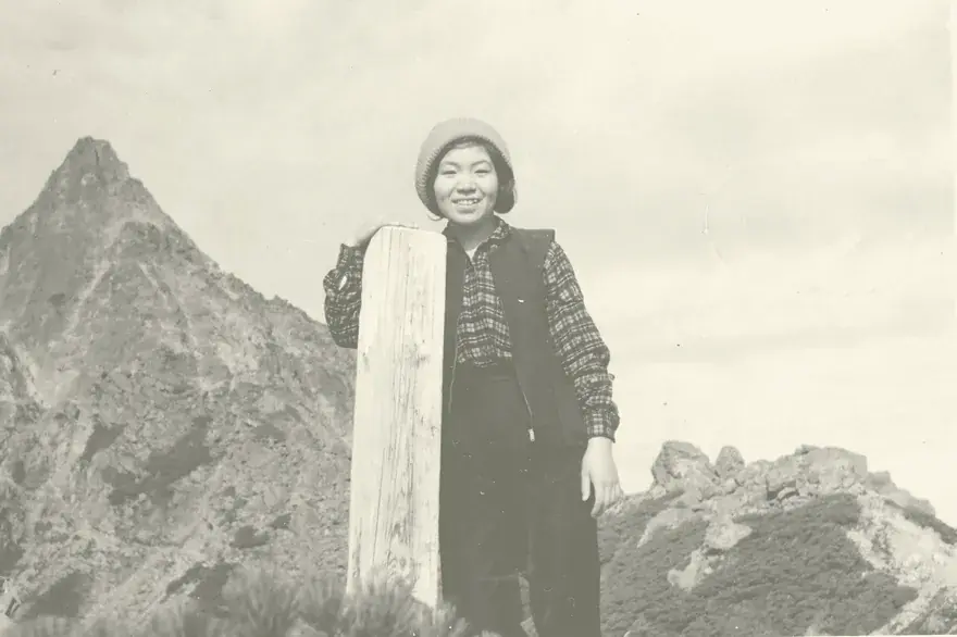 Junko Tabei, alpiniste japonaise, première femme à avoir gravi l’Everest.